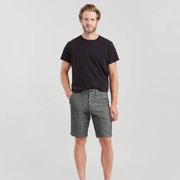 Levi's 502 Taper Fit Chino Short - Black Chambray (32) - Picture 1 of 3
